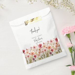Boho fresh Flowers Baby Shower Favour Bag