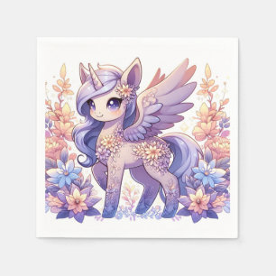 Boho Fun Unicorn Baby Shower Napkin