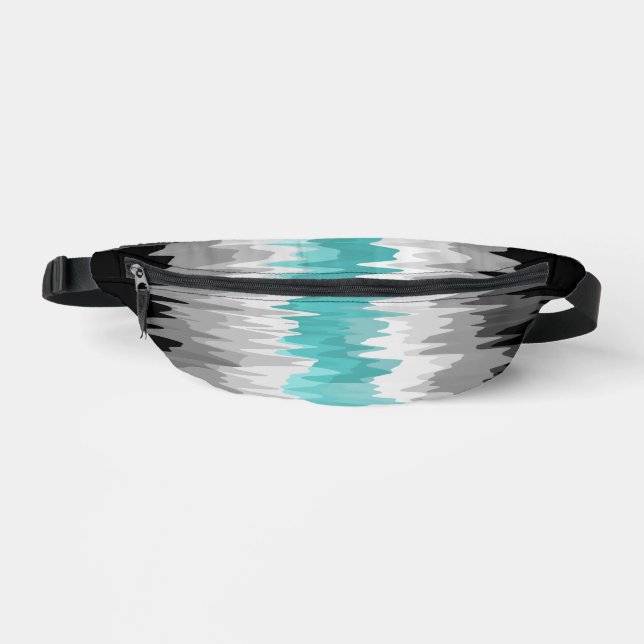 Boho Funky Wavy Abstract Libramasculine Pride Flag Fanny Pack (Front)