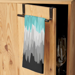 Boho Funky Wavy Abstract Libramasculine Pride Flag Kitchen Towel