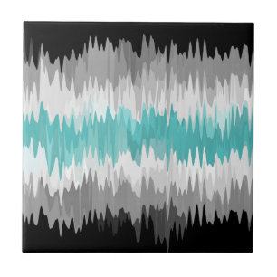 Boho Funky Wavy Abstract Libramasculine Pride Flag Tile