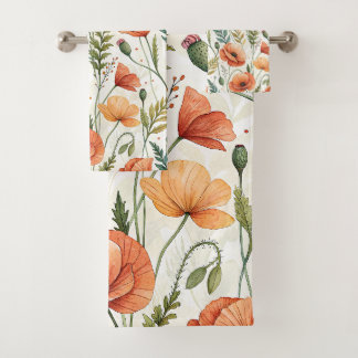 Boho Garden of Beautiful Poppies