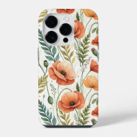 Boho Garden of Beautiful Poppies