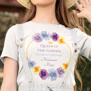 Boho Garden Party Birthday Cute Cottagecore Floral T-Shirt