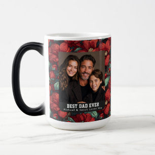 Boho Gardenias Flower Step Dad Photo Travel Tea Magic Mug