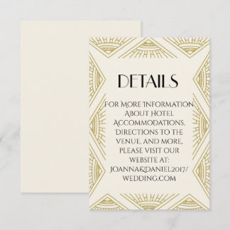 Boho Gatsby blank card