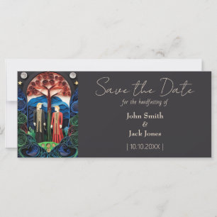 Boho Gay Wedding Save the Date