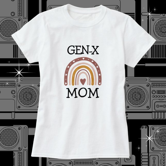 BOHO GEN X Mom T-Shirt (Personalize the text to say whatever you want. Avail in multiple styles, colors and sizes. )