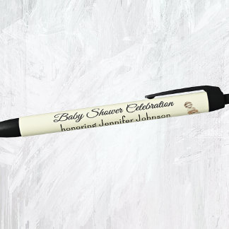 Boho Gender Neutral Baby Shower Favours Black Ink Black Ink Pen