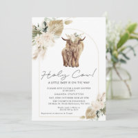 Boho Gender Neutral Cow Calf Baby Shower