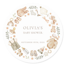 Boho Gender Neutral Vintage Baby Clothes Shower