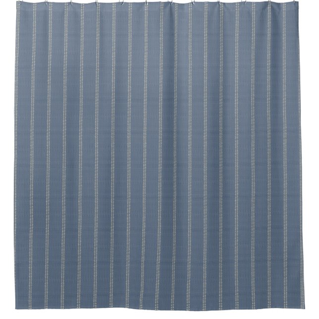 Boho geo simple lines beige denim blue rustic (Front)