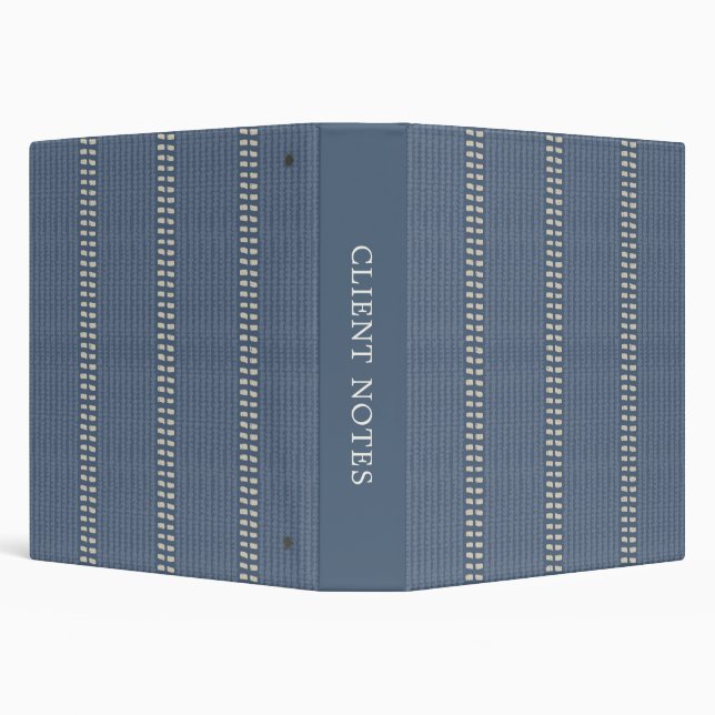 Boho geo simple lines beige denim blue rustic binder (Background)