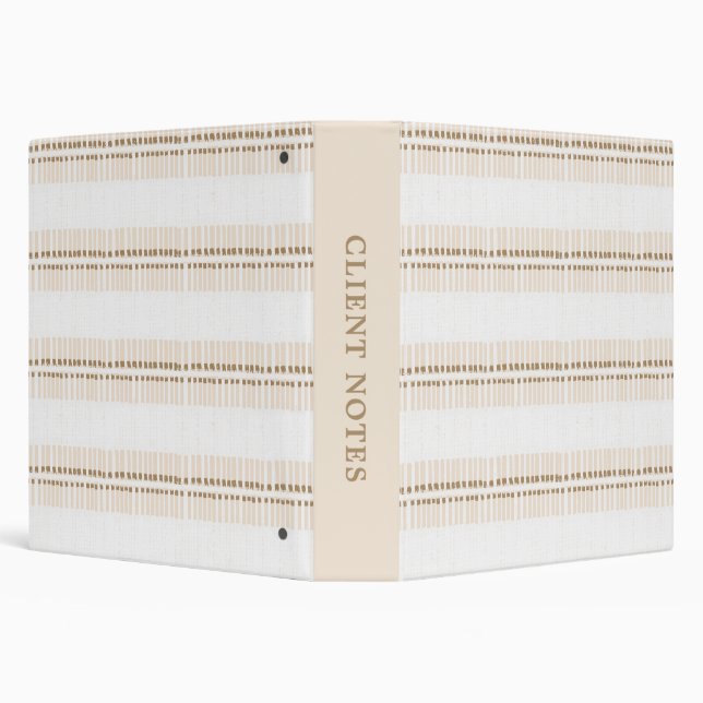 Boho geo simple lines beige white rustic binder (Background)