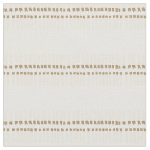 Boho geo simple lines beige white rustic fabric