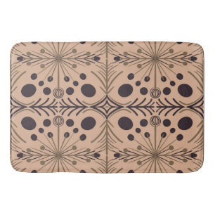 Boho Geometric Arrow Pastel Pattern Bath Mat