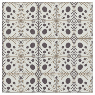 Boho Geometric Arrow White Pattern Fabric