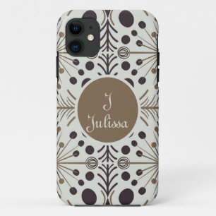 Boho Geometric Arrow White Personalized iPhone 11 Case