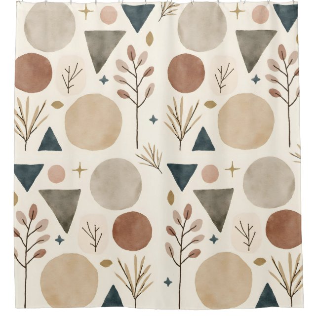 Boho Geometric Botanical Pattern Design 385 (Front)