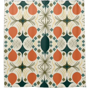 Boho Geometric Colourful Diamond Pattern