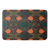 Boho Geometric Diamond Brown Pattern 