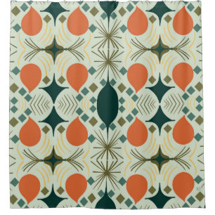 Boho Geometric Diamond Mint Pattern 