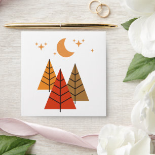 Boho Geometric Forest – Minimalist Pine Trees Envelope