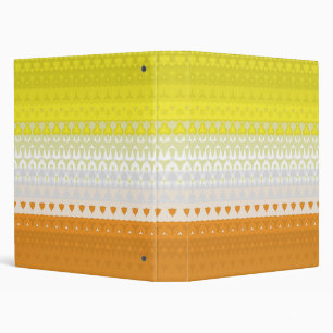 Boho Geometric Funky Abstract Maverique Pride Flag Binder