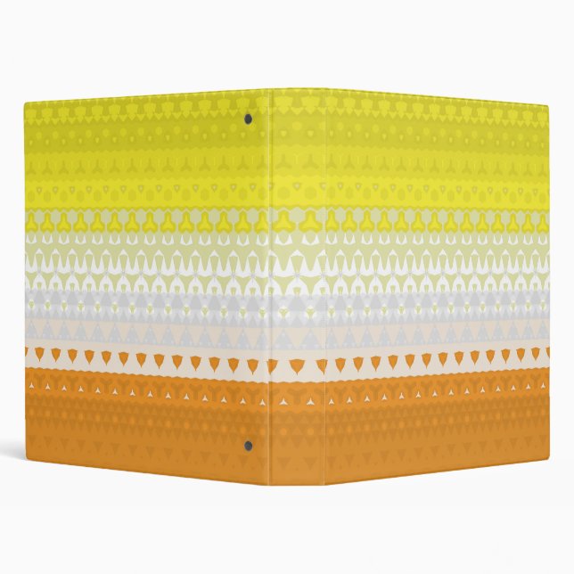 Boho Geometric Funky Abstract Maverique Pride Flag Binder (Background)