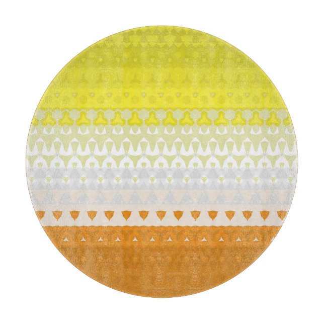 Boho Geometric Funky Abstract Maverique Pride Flag Cutting Board (Front)