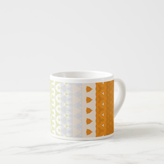 Boho Geometric Funky Abstract Maverique Pride Flag Espresso Cup (Front Right)