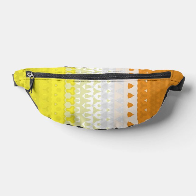 Boho Geometric Funky Abstract Maverique Pride Flag Fanny Pack (Lay Down)