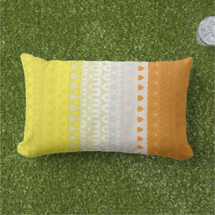 Boho Geometric Funky Abstract Maverique Pride Flag Lumbar Pillow