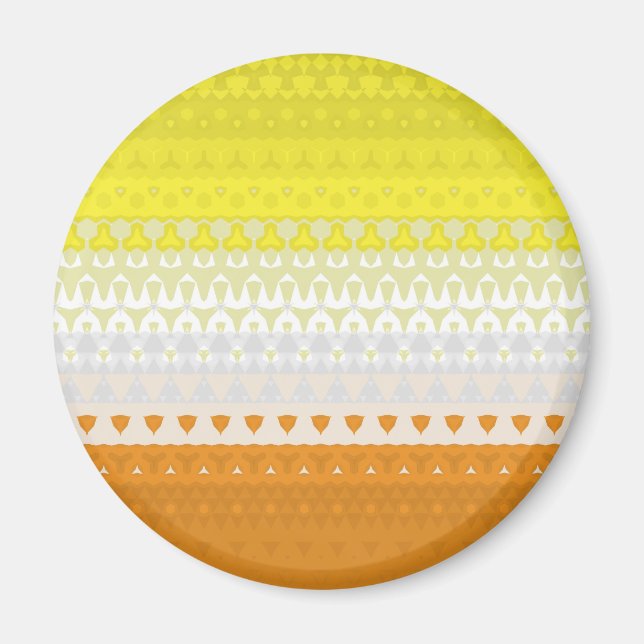 Boho Geometric Funky Abstract Maverique Pride Flag Magnet (Front)