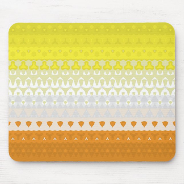 Boho Geometric Funky Abstract Maverique Pride Flag Mouse Pad (Front)