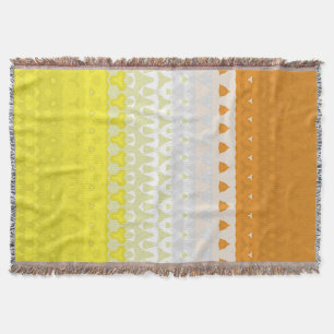 Boho Geometric Funky Abstract Maverique Pride Flag Throw Blanket