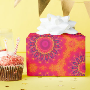 Boho geometric gift wrapping paper. paper