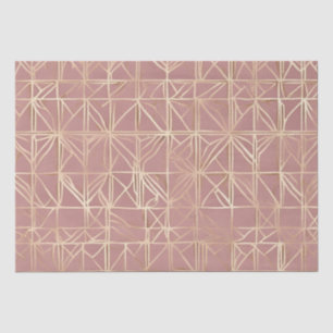 Boho Geometric Gold Design Decoupage paper