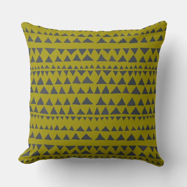 Boho Geometric Tribal Print Cushion Pattern (Front)
