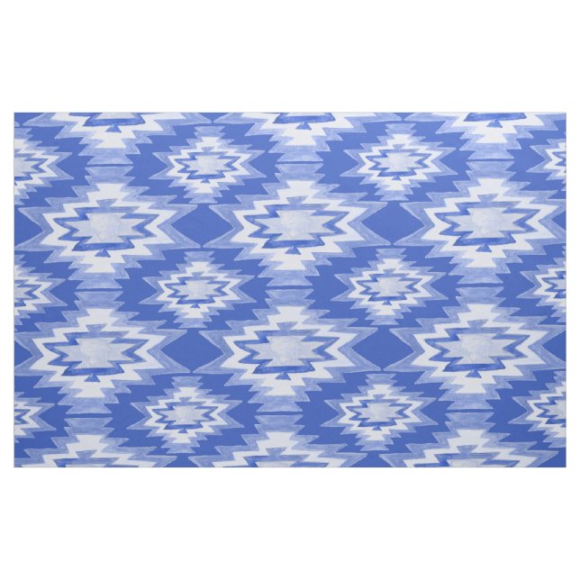 Boho Geometric Watercolor Pattern Fabric (Fat Quarter)