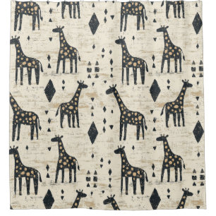 Boho Giraffe Tribal Pattern