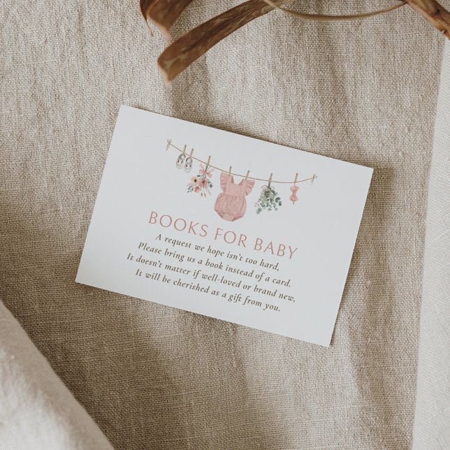 Boho Girl Baby Clothes Books for Baby Enclosure Card (Creator Uploaded)