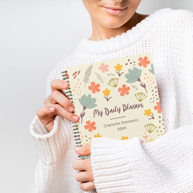 Boho Girly Personnalisé Daily Planner (Créateur téléchargé)