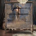 Boho Glam Portrait Art Woman Standing