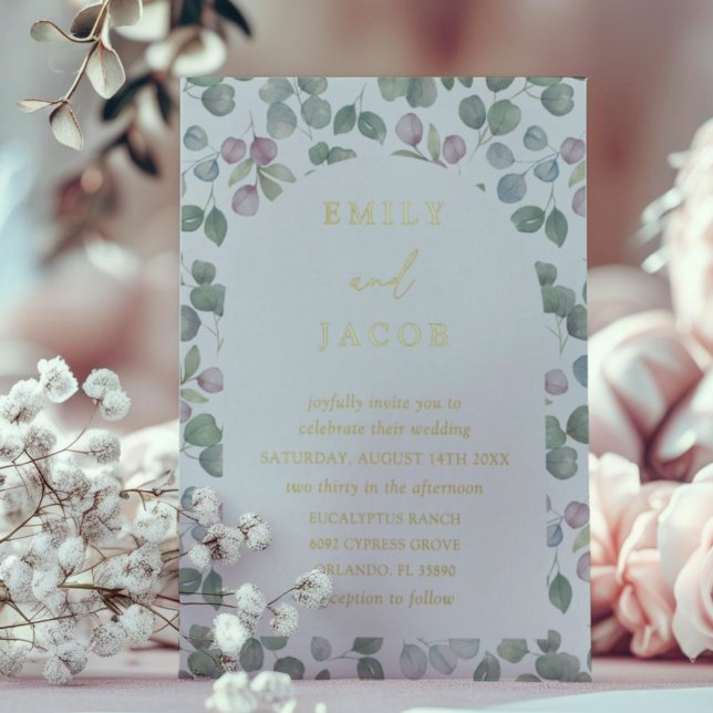 Boho Gold Foil and Eucalyptus Wedding (Creator Uploaded)