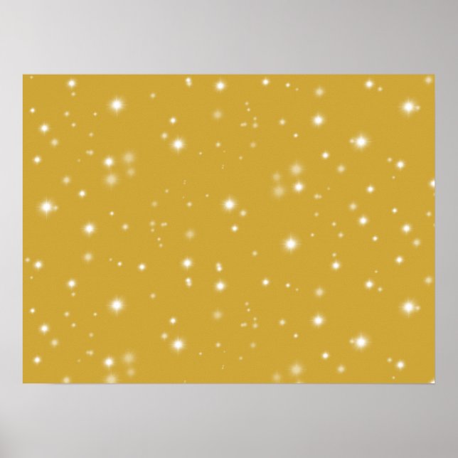 Boho Gold Starlight Poster (Front)