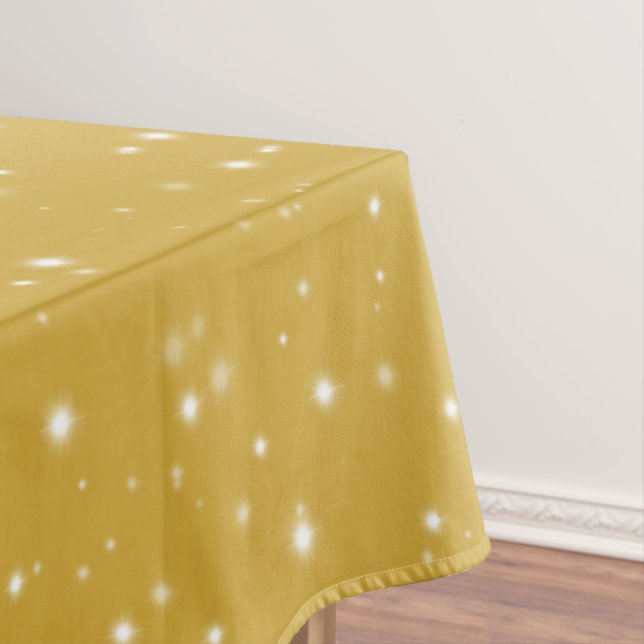 Boho Gold Starlight Tablecloth (In Situ)