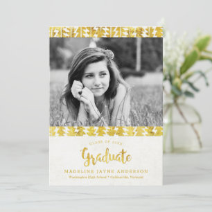 Boho Golden Arrows Graduation Announcement