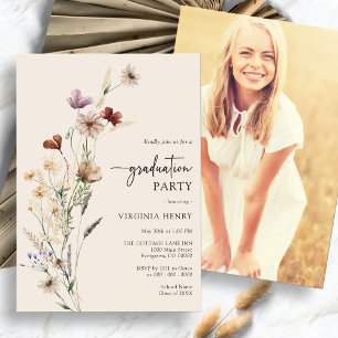 Boho Graduation Invitation