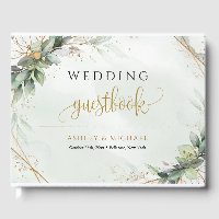 Boho greenery eucalyptus foliage gold wedding